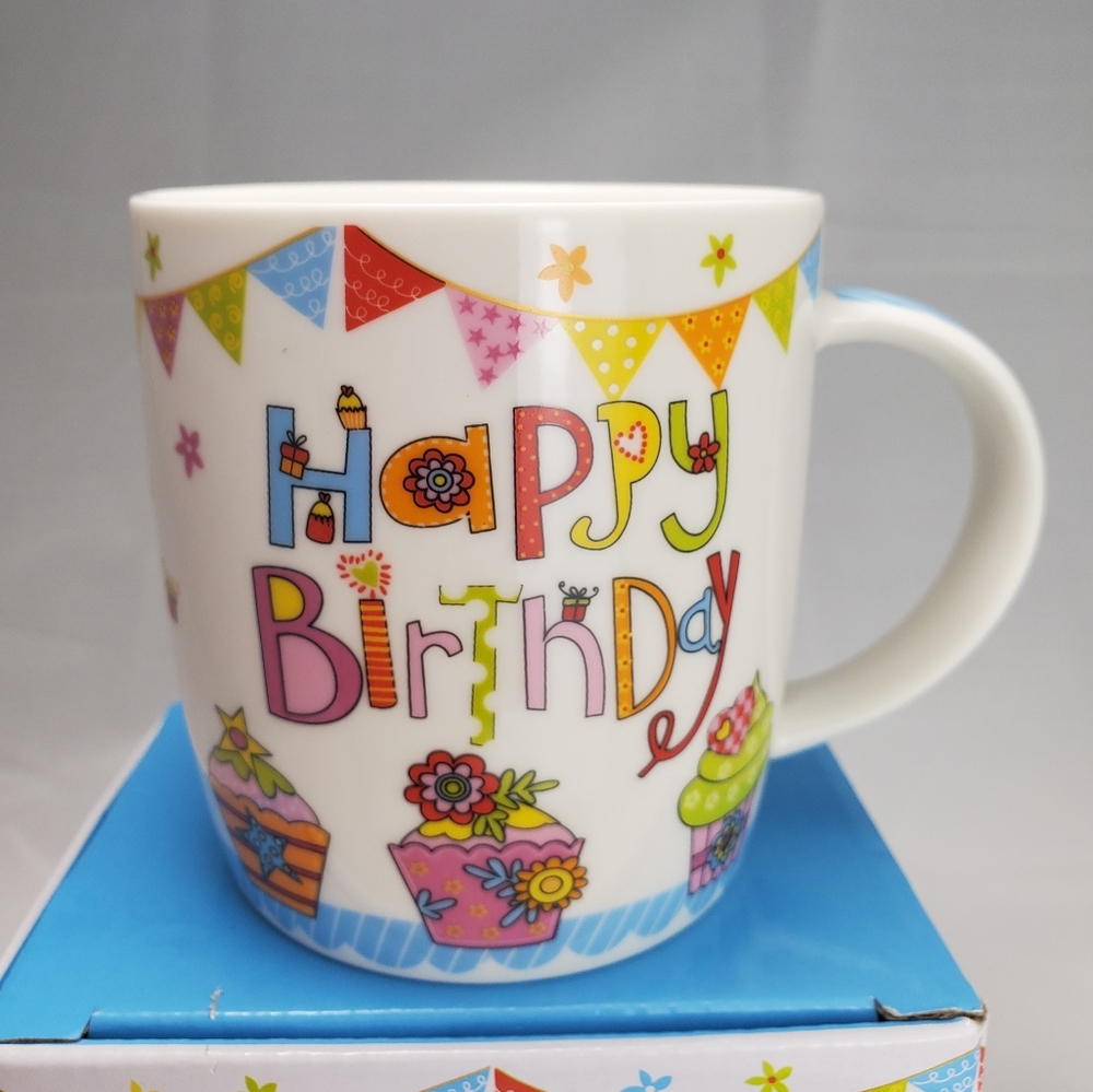 Burton & Burton Happy Birthday Cupcakes Design Mug